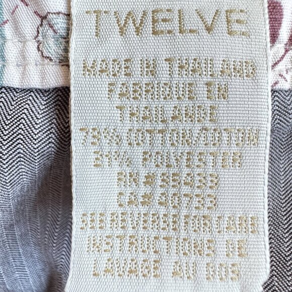 Horny Toad Golf Skort Cargo Pockets Grey and White Pinstripe Tennis Size 12 - Picture 11 of 12